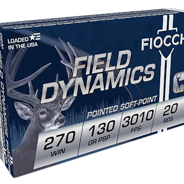 Fiocchi 270SPB Field Dynamics  270Win 130gr Pointed Soft Point 20 Per Box/10 Case