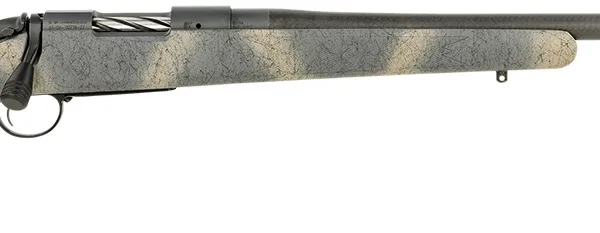 Bergara Rifles B14SM519CF B-14 Ridge Carbon Wilderness 6.5 PRC 2+1 24" Carbon Fiber Wrapped Barrel, Gray Cerakote Steel Receiver, SoftTouch Woodland Camo Fixed American Style Stock, Right Hand