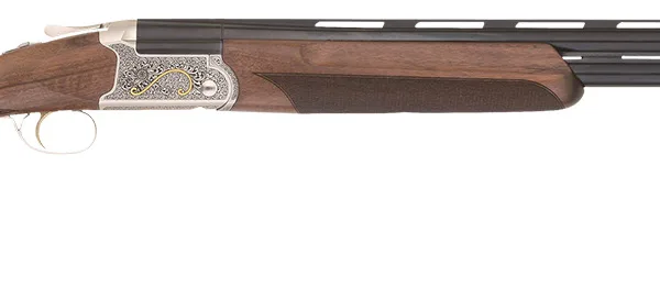 TriStar 33130 Trinity II Over/Under 12 Gauge Break Open 3" 2rd 28" Blued Barrel, Silver Steel Rec, Deluxe Walnut Furniture, Fiber Optic Sight, 5 Chokes