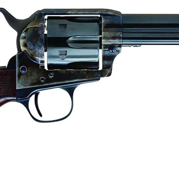 Cimarron AR400 Arizona Ranger  357 Mag 6 Shot, 4.75" Blue w/Engraved "Arizona Ranger" Steel Barrel, Blued Cylinder, Color Case Hardened Steel Frame, Checkered Walnut Grip, Exposed Hammer