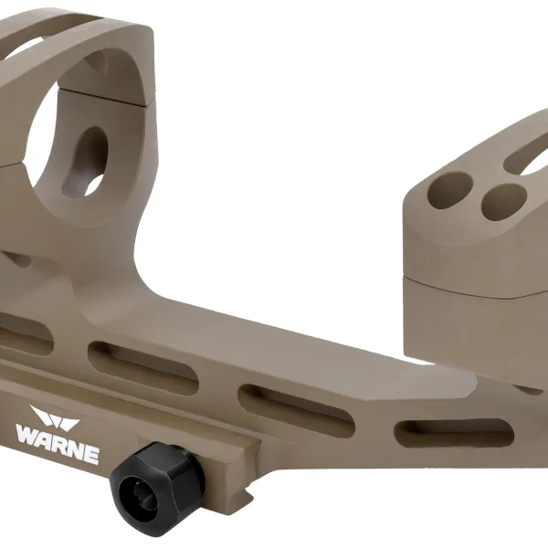 Warne LRSKEL30DE Skeletonized Scope Mount/Ring Combo Extended Dark Earth Aluminum 30mm Tube MSR 20 MOA