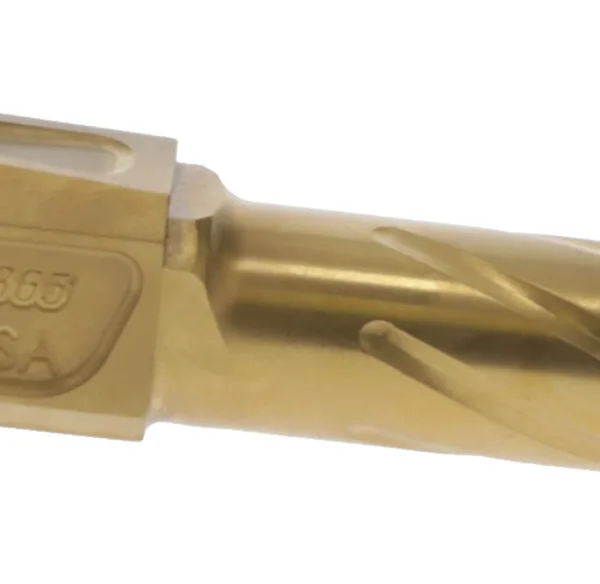 Rival Arms RA20P001E Precision Drop-In Barrel 9mm Luger 3.10" Gold PVD Finish 4340H Steel Material for Sig P365