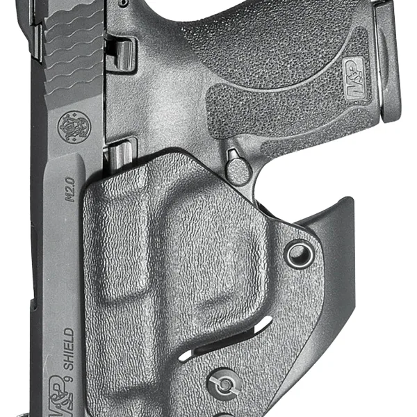 Mission First Tactical H2SWSHAIWBM Minimalist Holster IWB Black Polymer Belt Clip Fits S&W M&P Shield 2.0 9/40/Shield Plus/Shield 1.0 9/40 Ambidextrous