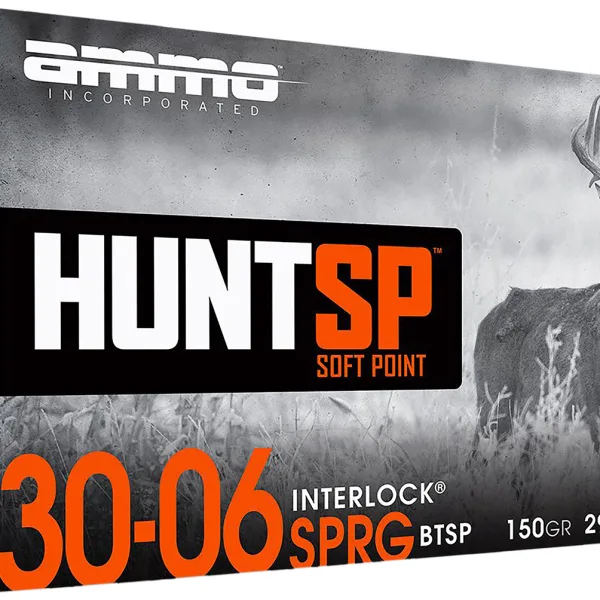 Ammo Inc 3006150SPA20 Hunt  30-06Springfield 150gr Soft Point 20 Per Box/10 Case