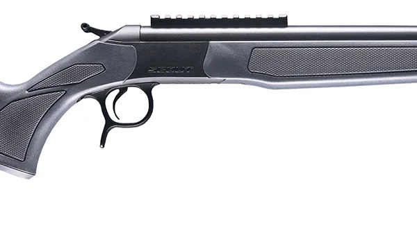 CVA CR4437 Scout  308 Win 1rd 20" Blued Threaded Barrel, Blued Picatinny Rail Receiver, Stealth Gray Fixed Synthetic Stock