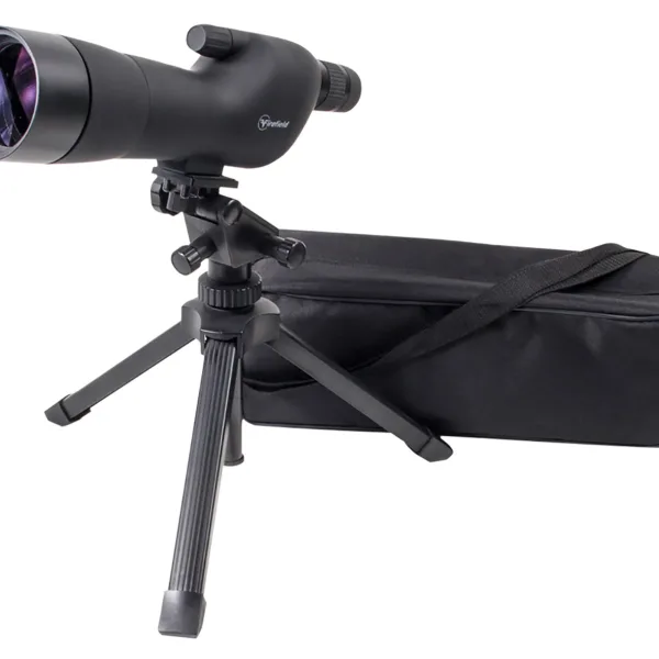 Firefield FF11018K Spotting Scope Kit 20-60x 60mm Black Rubber Armor Angled Body BaK-4 Roof Prism & Straight Eye Piece