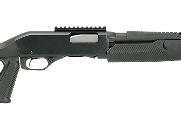 Stevens 19496 320 Security 12 Gauge 3" 5+1 18.50" Matte Black Carbon Steel Barrel, Matte Black Fixed Pistol Grip Stock, Ambidextrous 1-Piece Rail Includes Fixed Cylinder Bore Choke