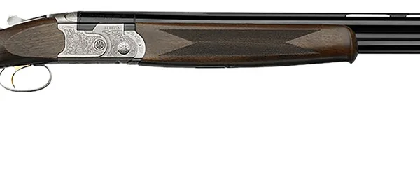 Beretta USA J686FR8 Silver Pigeon I 28/410 Gauge 28", Silver/Blued, Fixed Checkered Oil Walnut Stock