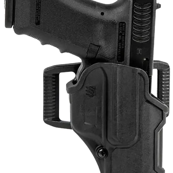 Blackhawk 410703BKR T-Series L2C Non-Light Bearing OWB Black Polymer Belt Slide Fits Colt 1911 w/wo Rail Right Hand