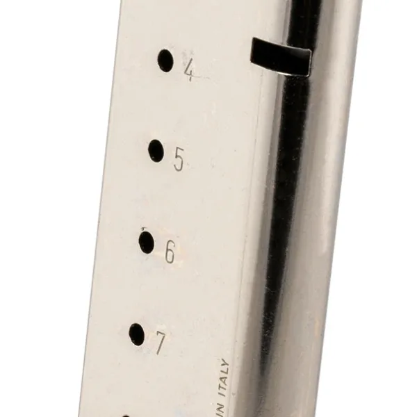 Mec-Gar MGCG4508NPF Standard  8rd 45 ACP Fits 1911 Government Nickel Stainless Steel