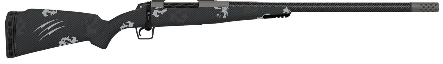 Fierce Firearms ROG7RM24GP Carbon Rogue 7mm Rem Mag 3+1 24" Carbon Fiber Barrel, Glacier Cerakote Steel Rec, Phantom Camo Rogue Stock