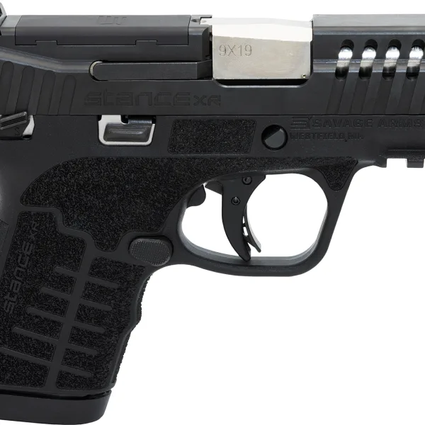 Savage Arms 67052 Stance XR 9mm 13+1 3.20" Natural Black Nitride Ported Stainless Steel Slide Black Glass Filled Nylon Grip Ambidextrous