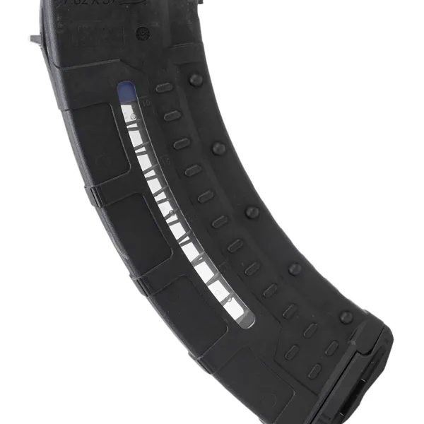 Leapers RBTAKM30   30rd Windowed 7.62x39mm Black Polymer/Steel