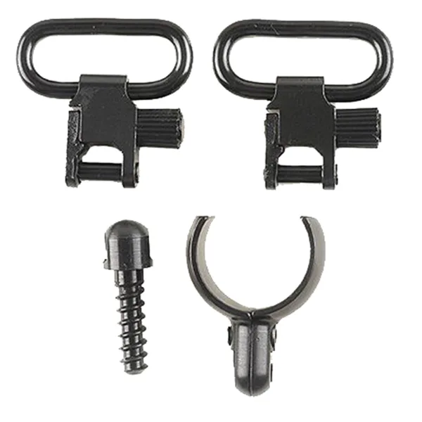 Uncle Mike's 15932 Magnum Band Swivel Set made of Steel with Blued Finish, 1" Loop Size, Quick Detach 115 SG-2 Style for Most 12 Gauge Shotguns