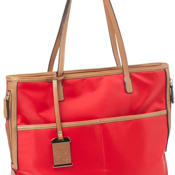 Bulldog BDP056 Tote Purse w/Holster Red Nylon Most Sm Pistols & Revolvers Right Hand