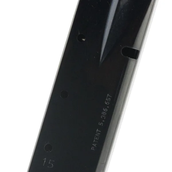 Mec-Gar MGBRHP15B Standard  Blued Detachable 15rd 9mm Luger for Browning Hi-Power/Springfield SA-35