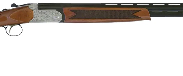 TriStar 30418 Setter S/T  Full Size 410 Gauge Break Open 3" 2rd 28" Black Vent Rib Barrel, Engraved Silver Steel Receiver, Fixed Turkish Walnut Stock, Beretta/Benelli Chokes, Right Hand