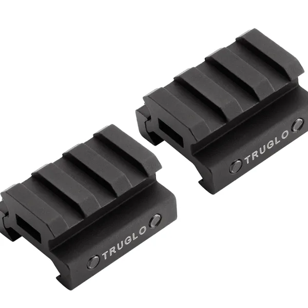 TruGlo TG8972B Picatinny Riser Mount  Matte Black Anodized