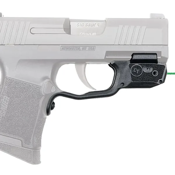 Crimson Trace 0181601 Laserguard  Fits Sig P365/P365XL/P365SAS, Green Laser Black Polymer Trigger Guard Mount
