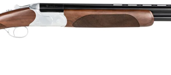 CZ-USA 06478 Redhead Premier  16 Gauge 2.75" 2rd 28" Gloss Black Chrome Barrel, Silver Satin Chrome Metal Finish, Walnut Stock Includes IC & M Chokes