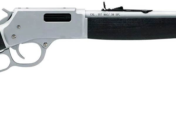 Henry H012GMAW Big Boy All Weather Side Gate Full Size 357 Mag 10+1 20" Hard Chrome Plated Steel Barrel, Satin Hard Chrome Steel Receiver, Stained Hardwood Wood Stock Right Hand