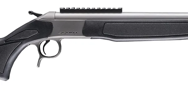 CVA CR4442S Scout Takedown 45-70 Gov 1rd 22" Stainless Fluted Threaded Barrel, Stainless Steel Receiver w/Picatinny Rail, Adj Comb & LOP Black Synthetic Stock