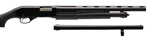 Stevens 19490 320 Field Combo 12 Gauge 3" 5+1 18.50"/28" Matte Black Vent Rib Barrel, Black Aluminum Receiver, Black Synthetic Fixed Stock