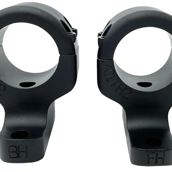 DNZ 701H2 Game Reaper 2 Scope Mount/Ring Combo Matte Black 1" Howa