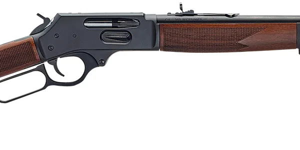 Henry H009G-360BH Side Gate  Full Size 360 Buckhammer 5+1 20" Blued Stainless Steel Barrel, Blued Drilled & Tapped Stainless Steel Receiver, Fixed American Walnut Stock, Right Hand