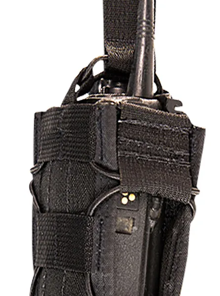 High Speed Gear 11MAC0BK TACO Multi-Access Comm Holder, Black Nylon with Bungee Pull Tongue, Fits MOLLE