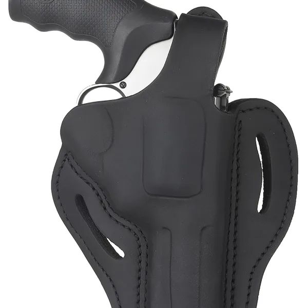 1791 Gunleather RVHX2SBLR RVHX-2  OWB Size 02 Stealth Black Leather Fits Up to 4" Barrel, K/L-Frame, Belt Slide Right Hand