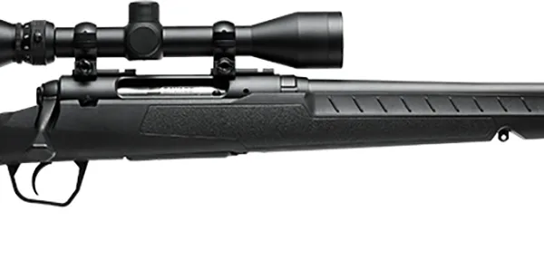 Savage Arms 32006 Axis XP Combo 308 Win 4+1 22" Matte Black Button Rifled Barrel, Matte Black Drilled & Tapped Carbon Steel Receiver, Fixed Sporter Black Synthetic Stock, Weaver 3-9x40mm, Right Hand