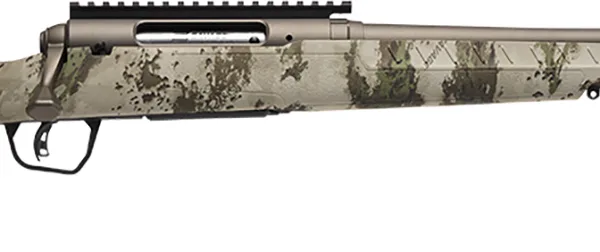 Savage Arms 32306 Axis 2 Pro Compact 350 Legend 4+1 18" Gun Metal Bronze Cerakote Heavy Threaded Barrel & Picatinny Rail Carbon Steel Receiver, Fixed Woodland Camo Synthetic Stock, Right Hand
