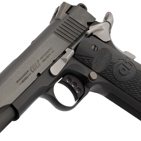 Colt Mfg O4840NC Night Commander  45 ACP 8+1 4.25" Blued Steel Barrel, Cerakote Serrated Aluminum Slide, Blued Cerakote Aluminum Frame w/Beavertail, Black G10 Grip