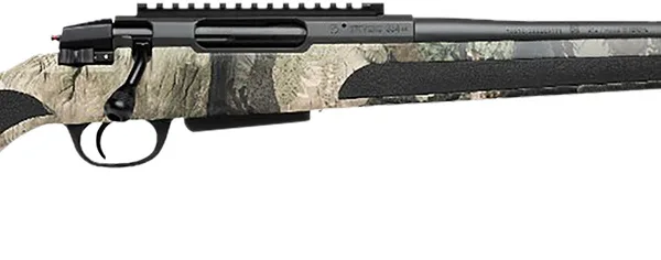 Stevens 19467 334 Bolt Action 308 Win 3+1 20" Camo/Dark Gray Carbon Steel Receiver Integrated Recoil Lug Ergonomic/Recoil Pad  Synthetic Stock Picatinny Rail Right Hand