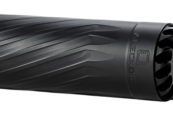 Anechoic X35B Anechox 35  35Cal/338Lapua/338/35Magnums Black Stainless Steel/Titanium 1 3/8"x24 w/ 1/2"x28 DTA