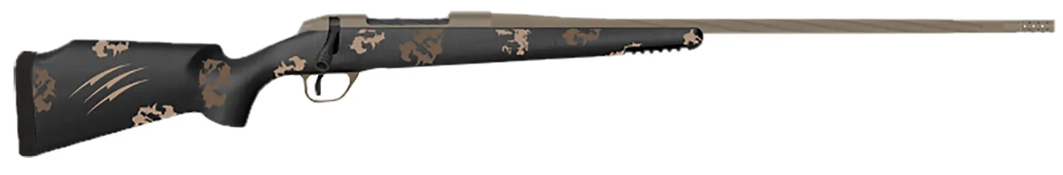 Fierce Firearms TWTROG7PRC22BS Twisted TI Rogue 7mm PRC 22" Black Cerakote Steel Threaded Barrel, Drilled & Tapped Titanium Receiver, LR Negative Comb Sonora Ambush Camo Carbon Fiber Stock