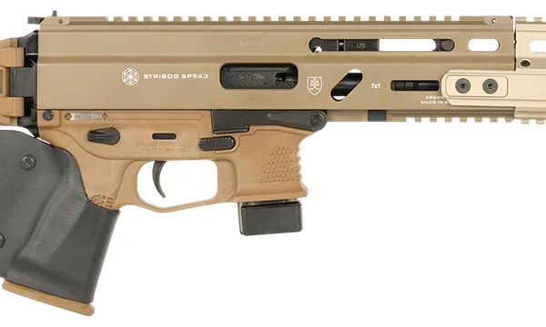 Grand Power 810091158173 Stribog SP9A3 *CA Compliant 9mm Luger 10+1 16" Flat Dark Earth
