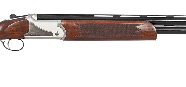 TriStar 98730 Upland Hunter Silver II 12 Gauge 3" 2rd 28" Over/Under Vent Rib Barrel, Fixed Walnut Stock