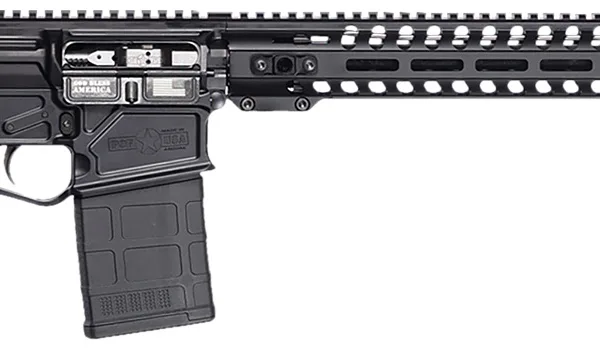 Patriot Ordnance Factory 02419 Rogue DI 308 Win 20+1 18.50" Picatinny Rail Receiver, M-LOK/Picatinny Rail Handguard, Black Polymer Stock & Grip