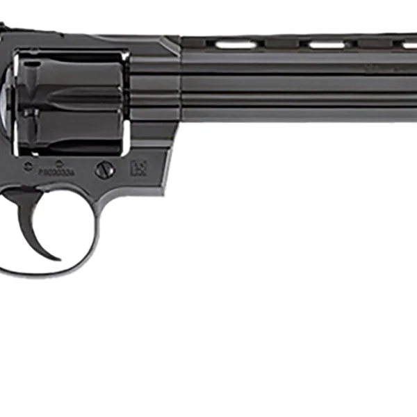 Colt Mfg PYTHONBP8WTS Python  357 Mag/38 Special 6 Shot 8" Blued Carbon Steel Vent Rib Barrel, Cylinder & Frame, Wood Grip, Exposed Hammer