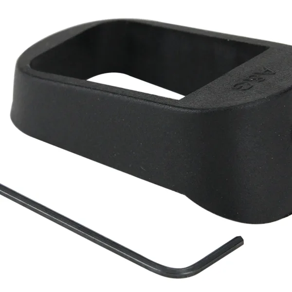 Pachmayr 03850 Mag Sleeve  Compatible w/Glock 17/22/31 Mags To Fit Glock 19/23/32 Models, Black Polymer