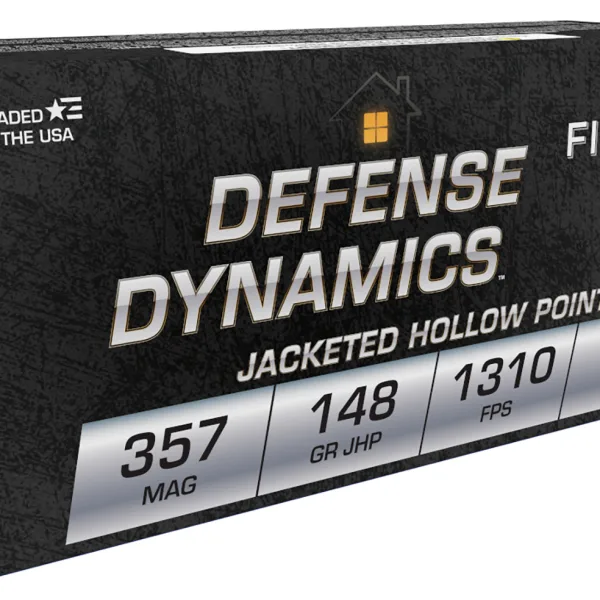 Fiocchi 357E Defense Dynamics  357Mag 148gr Jacketed Hollow Point 50 Per Box/20 Case