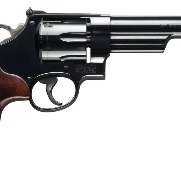 Smith & Wesson 150481 Model 57 Classic 41 Rem Mag Blued Carbon Steel 6" Barrel, 6rd Cylinder & N-Frame, Checkered Square Butt Walnut Grip, Color Case Wide Spur Hammer