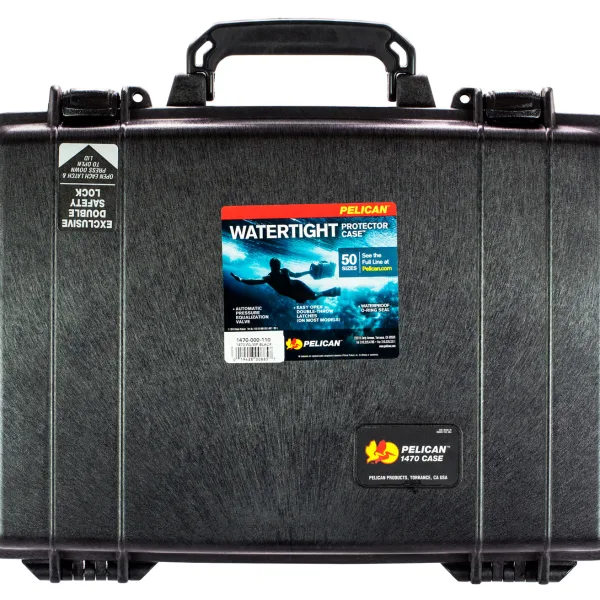 Pelican 1470000110 Protector Laptop Case Black 16" Interior Polymer