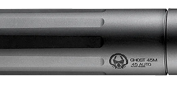 Dead Air GHOST45 Ghost-M  45 Cal-Multi-Caliber 1.375" Black Titanium/17-4 Stainless Steel/7075-T6 Aluminum