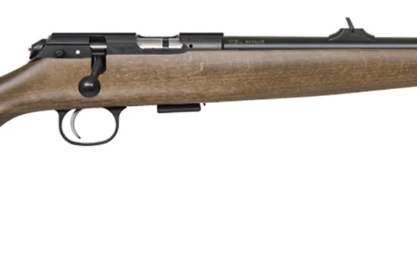 CZ-USA 02335 CZ 457 Scout Youth 22 LR 1rd 16" Black Nitride Steel Threaded Barrel Black Nitride Steel Receiver Beechwood Fixed American Style Stock Right Hand