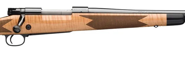 Winchester Repeating Arms 535218289 Model 70 Super Grade 6.5 Creedmoor Caliber with 5+1 Capacity, 22" Barrel, High Polished Blued Metal Finish & Gloss AAA Maple Stock Right Hand (Full Size)