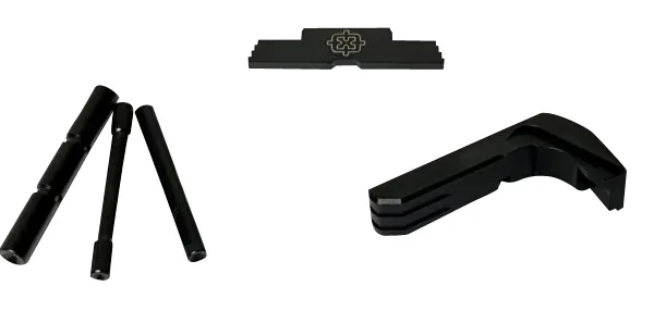 Cross Armory CRG4OKBK 3 Piece Kit  Extended Compatible w/Glock Gen4 Black Steel/Aluminum Pistol