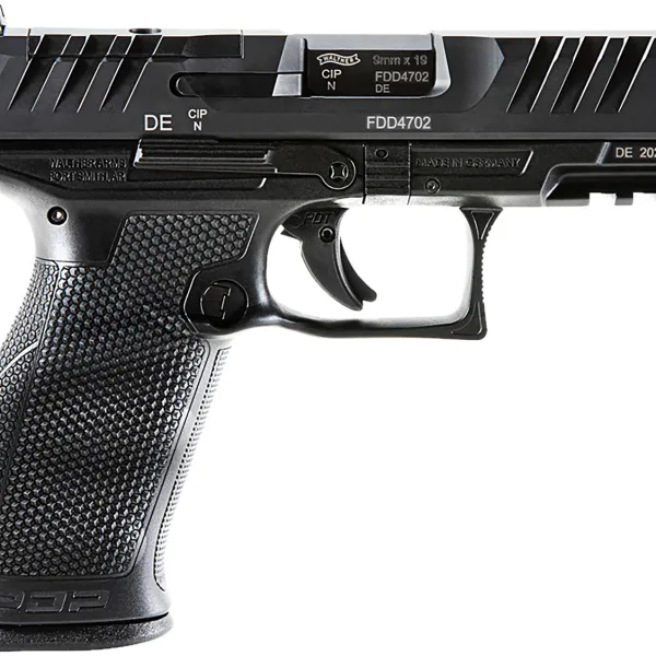 Walther Arms 2854694 PDP Optic Ready 9mm Luger 4" Barrel 10+1, Polymer Frame With Picatinny Acc. Rail, Optic Cut Super Terrain Serrated Steel Slide, Performance Duty Trigger, Manual Safety